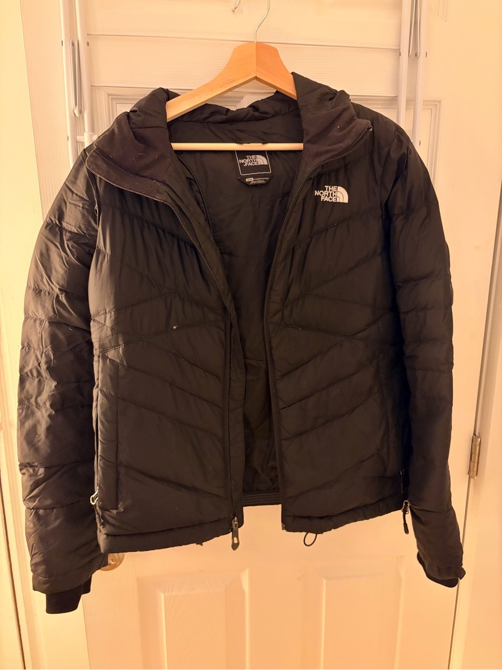 The North Face Women's Black Hooded Puffer Jacket